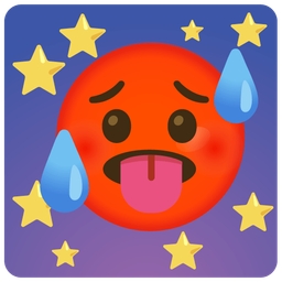 hot face and new moon face