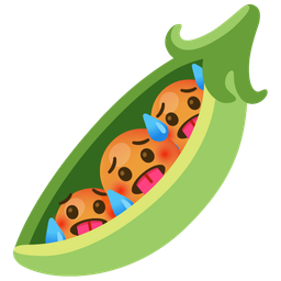 hot face and pea pod
