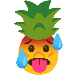 hot face and pineapple