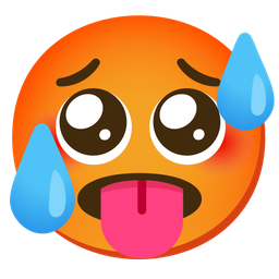 hot face and pleading face