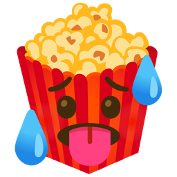 hot face and popcorn