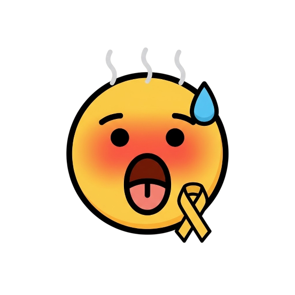 Hot face and Reminder ribbon