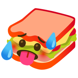 hot face and sandwich