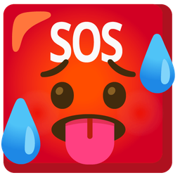 hot face and SOS button