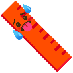 hot face and straight ruler