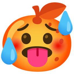 hot face and tangerine