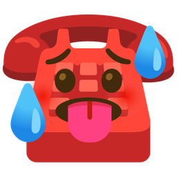 hot face and telephone