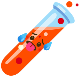 hot face and test tube