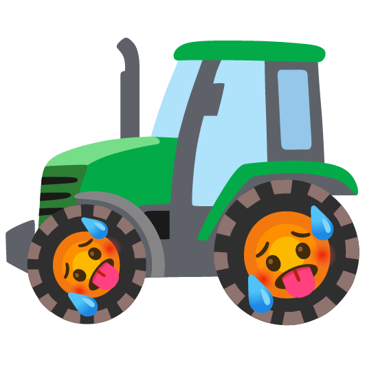 Hot face and Tractor