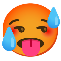 hot face and unamused face