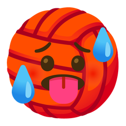 hot face and volleyball