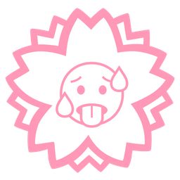 hot face and white flower