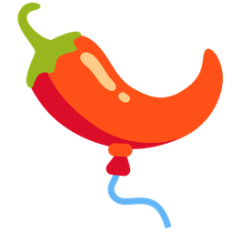 hot pepper and balloon