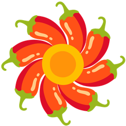 hot pepper and blossom