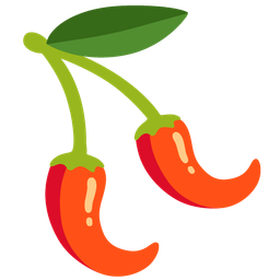 hot pepper and cherries