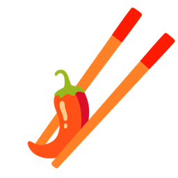 hot pepper and chopsticks