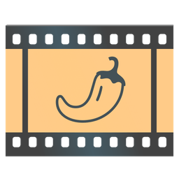 hot pepper and film frames