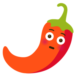 hot pepper and flushed face