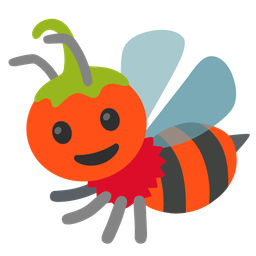 hot pepper and honeybee