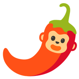 hot pepper and monkey face