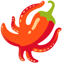 hot pepper and octopus