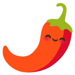 Hot pepper and Smiling face with smiling eyes