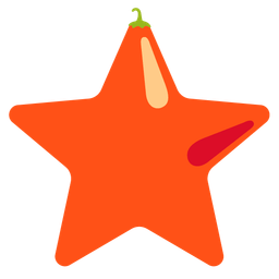 hot pepper and star