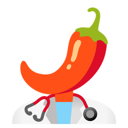 hot pepper and stethoscope