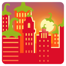 hot pepper and sunset