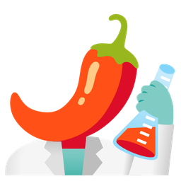 hot pepper and test tube