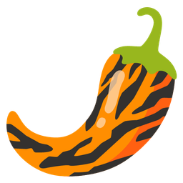hot pepper and tiger face