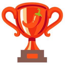 hot pepper and trophy