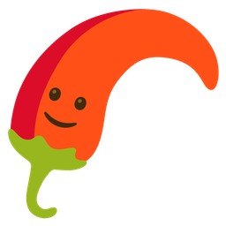 Hot pepper and Upside-down face