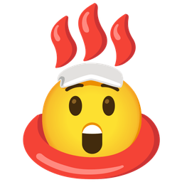 hot springs and astonished face