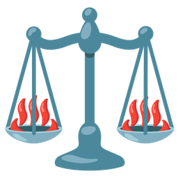 hot springs and balance scale