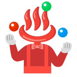 hot springs and clown face