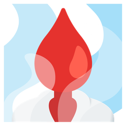 hot springs and drop of blood