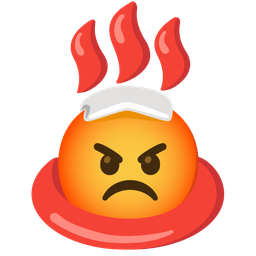 hot springs and enraged face