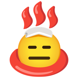 hot springs and expressionless face