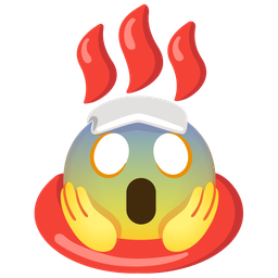 hot springs and face screaming in fear