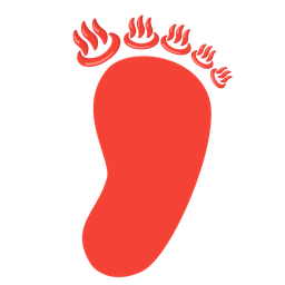 hot springs and footprints