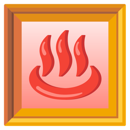 hot springs and framed picture