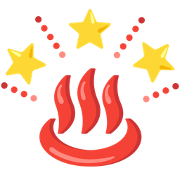 hot springs and glowing star