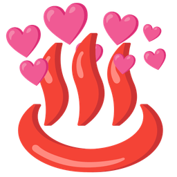 hot springs and heart with arrow