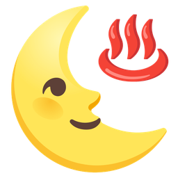 hot springs and last quarter moon face