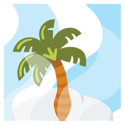 hot springs and palm tree