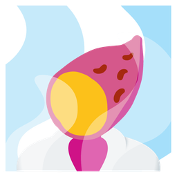 hot springs and roasted sweet potato