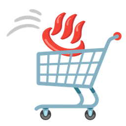 hot springs and shopping cart