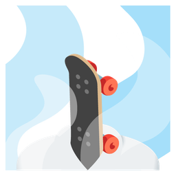 hot springs and skateboard