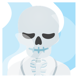 hot springs and skull